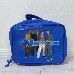NSYNC Lunch Bag VTG Y2K 2001 NWT Zip Closure Blue - NO WATER BOTTLE